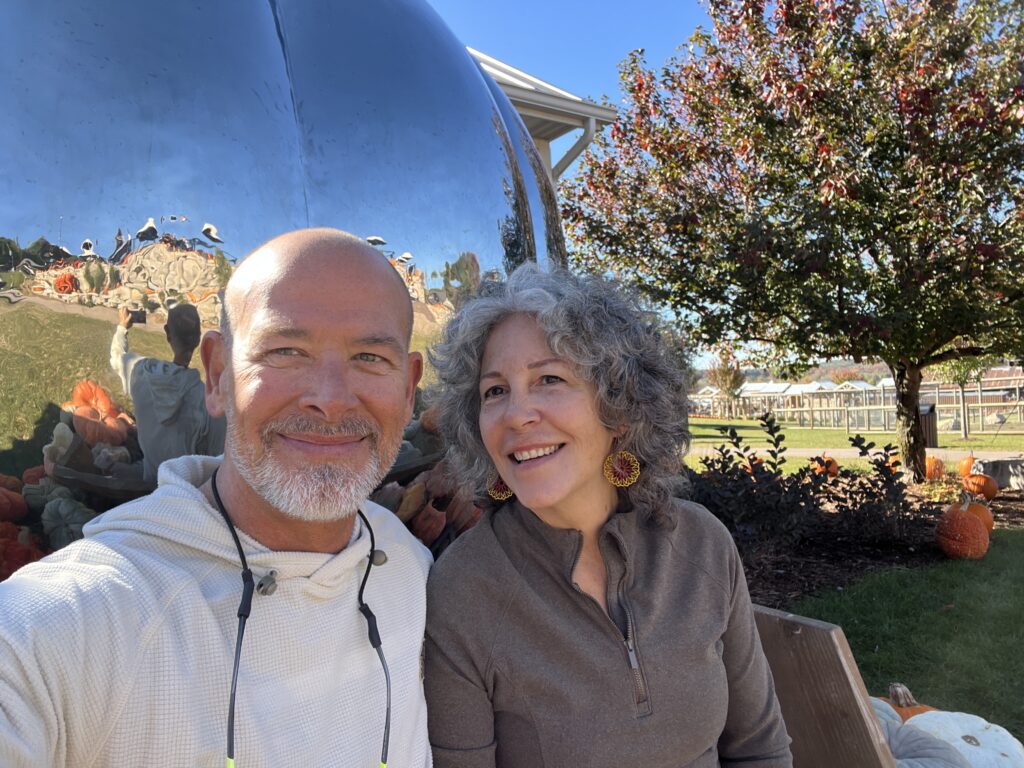 Mike and Linda at the chrome pumpkin